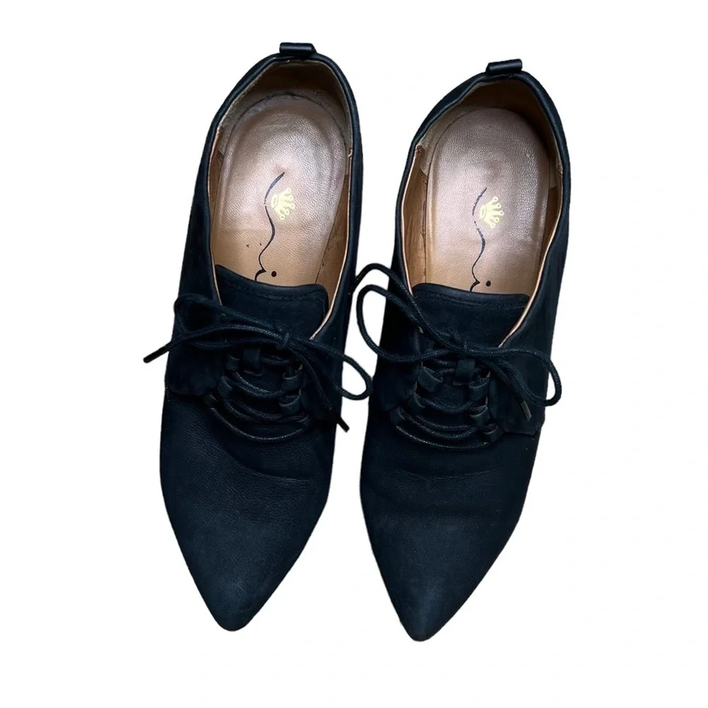 Nina Originals Wedge Pointed Toe Suede Booties